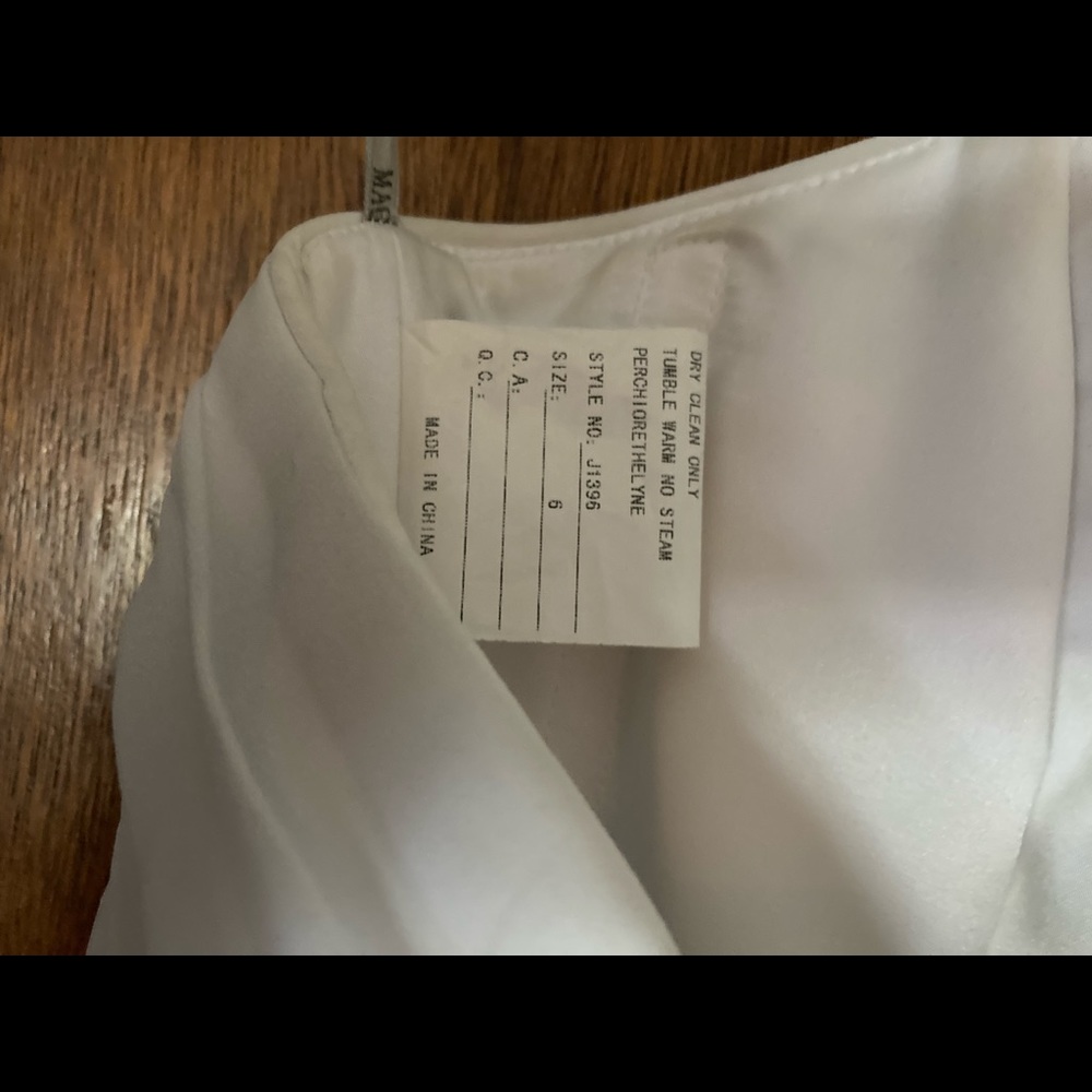 Wedding dress never worn or altered